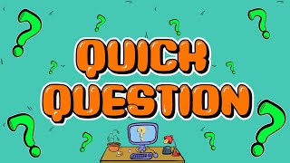 Quick Question | #quickquestion #itsupport #technical #disruptive #itlife