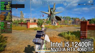 Intel Core i5 12400F + NVIDIA GeForce RTX 4060 Ti - PUBG - January 2025