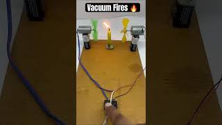 FIRE IN VACUUM 😳😳😳 #diyelectronics #diytoys #diytech