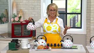 Temp-tations Seasonal 2.3-qt Enamel on Steel Kettle on QVC