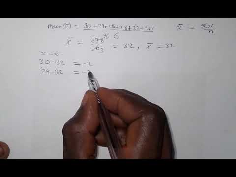 Standard deviation, ungrouped data