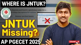 AP PGECET Counselling 2025 – JNTUK Removed? Real Reason & What to Do