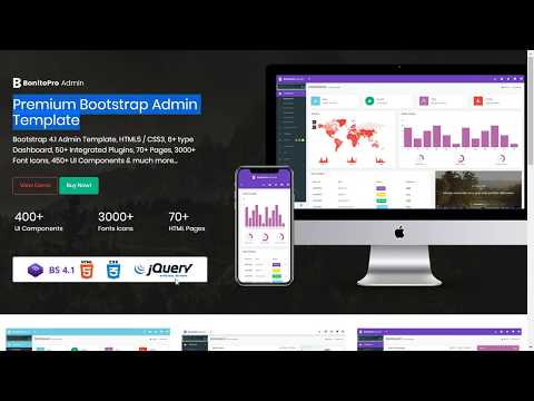 Bonito Pro Bootstrap Admin Dashboard 2 Templates