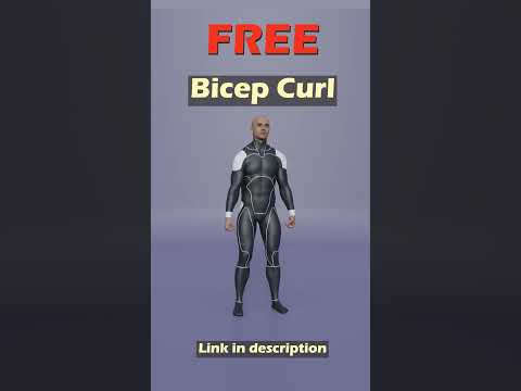 Bicep Curl. Free Mixamo animation for Daz Studio's Genesis 9. #dazstudio #mixamo
