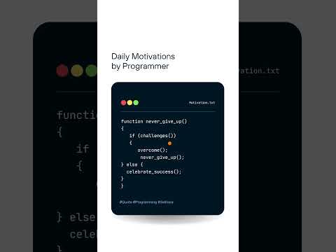 Daily Motivations by Programmers