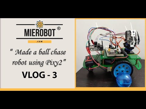 Pixy2- DVR8835 Object/Ball Tracking Robot with Code- Vlog #3