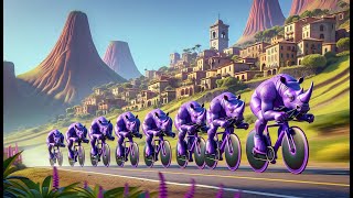Charging Rhinos WTRL Team Time Trial - Zone 11 (LATTE) on Triple Twist in Watopia