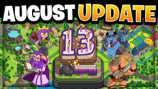 August 2025 Gold Pass, Hero Skins & NEW 13th Clashaversary Scenery in Clash of Clans!