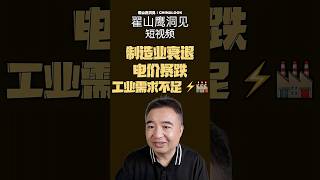 翟山鹰：“电 白给用！制造业衰退：电价暴跌，工业需求不足 ⚡🏭” #翟山鹰洞见 #翟山鹰