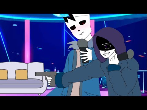 Sans au karaoke 🎤// Gacha + Art // Included: NightKiller, Drerror, Slight HorrorDust // Enjoy :)