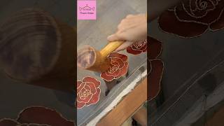 Making of pita work saree.For aari work and pita work orders Whatsapp📞+919843504333