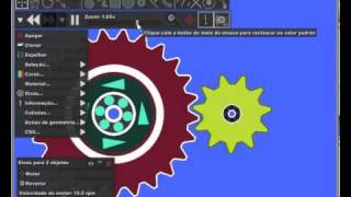 STEM Brasil: Sistema de Engrenagens usando Software PHUN