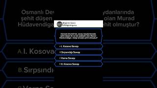 Savaş meydanlarında şehit düşen tek padişahı olan Murad Hüdavendigar, hangi savaşta şehit olmuştur?