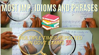 Top 300 Idioms and Phrases Questions For SSC/RPF/DSSB/RRB Lec -4  By Sourav Sir