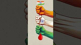 Independence day special art 🇮🇳 Indian Flag art and craft 🇮🇳 Hand Craft #shorts #art #craft
