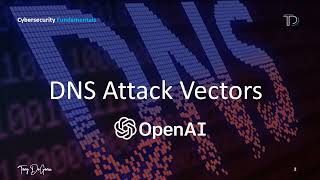Cybersecurity Fundamentals   DNS Attack Vectors