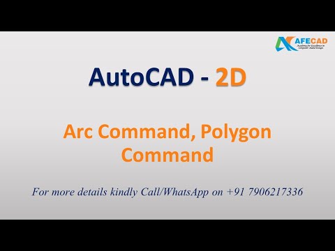 07 AutoCAD - Arc Command, Polygon Command