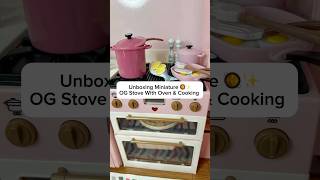 Unboxing Miniature OG Stove With Oven & Cooking ✨ #shortsfeed #shorts #asmr #toys #nostalgia #viral