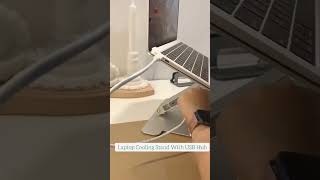 Foldable Laptop Cooling Stand With USB Hub