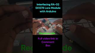 Interfacing ra02 sx1278 lora module with Arduino| OLED #shorts #shortsfeed