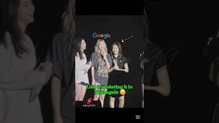 Lisa their translator ☺️ but #rosé #lisa #chaelisa #fypシ