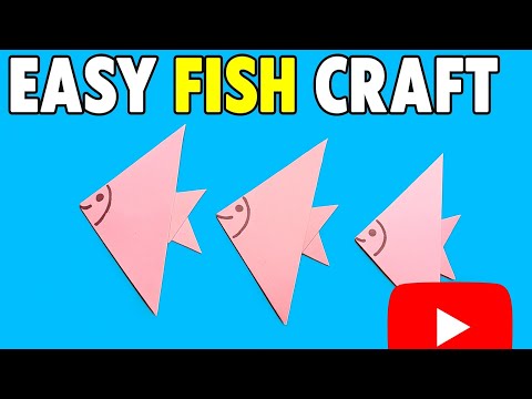 Easy Paper Crafts #fish #flowermaking #homedecor #diycrafts #sonascreativecorner