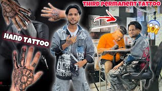 MY THIRD PERMANENT TATTOO😱 * Very Painful * HAND TATTOO || Official Rahul
