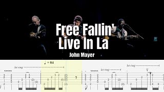 Free Fallin' Live In La | John Mayer | Guitar Tab & Playalong