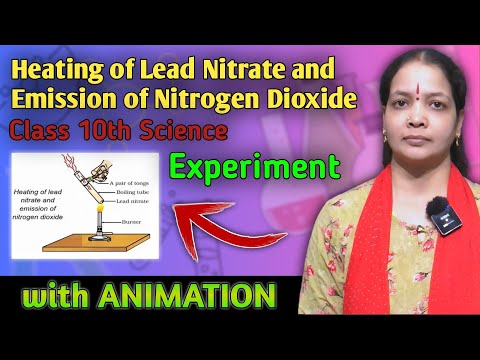 HEATING OF LEAD NITRATE AND EMISSION OF NITROGEN DIOXIDE || CLASS 10 SCIENCE EXPERIMENT