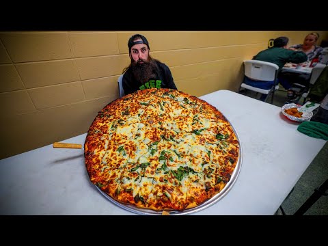 THIS $90 PIZZA CHALLENGE HAS ONLY BEEN BEATEN ONCE! | BeardMeatsFood