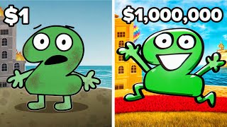 $1 vs $1,000,000 BFDI:TPOT!