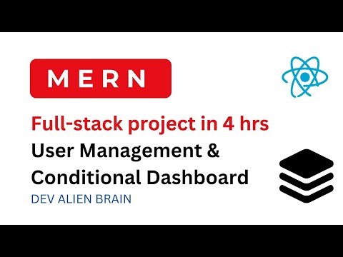 🔥 Full Stack MERN Project in 4 Hours | Firebase Auth + MongoDB + Role-Based Dashboard (Admin/User)
