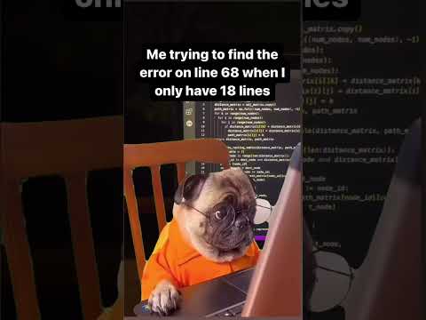 Me trying to find the error on line 68 when I only have 18 lines. #comedyreels #vivshorts #reela