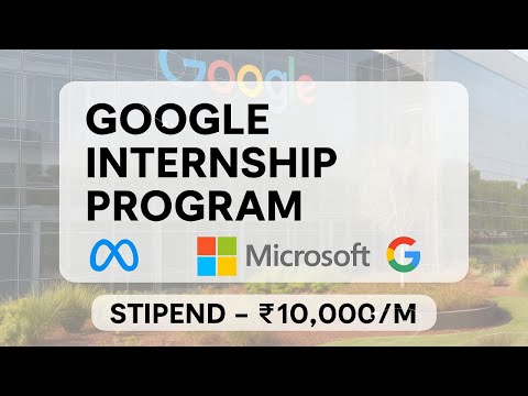 Paid Internship By Google,  Meta and Microsoft | WFH