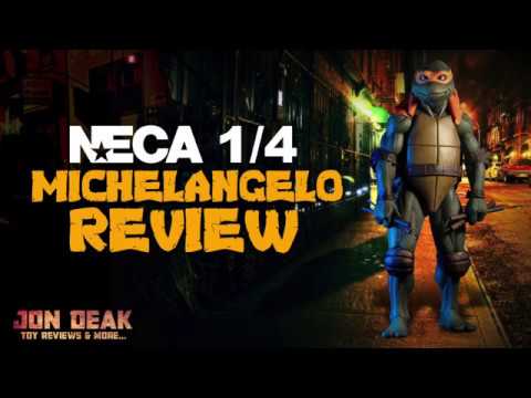 NECA - 1/4 SCALE TMNT MICHELANGELO ( REVIEW )