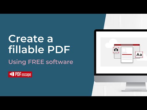 Create fillable PDF documents for free with PDF Escape