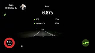 HSV GTS VF 0-100km per hour Draggy test