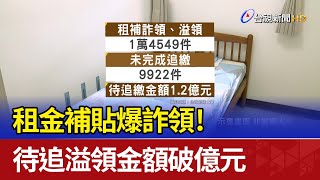 租金補貼爆詐領！ 待追溢領金額破億元