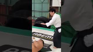 Aikido master throws a professional wrestler!