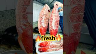 Big red grouper fry fish #shortvideo #cooking #seafood #viralvideo #cooking #trending