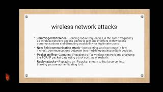 Wireless network attack