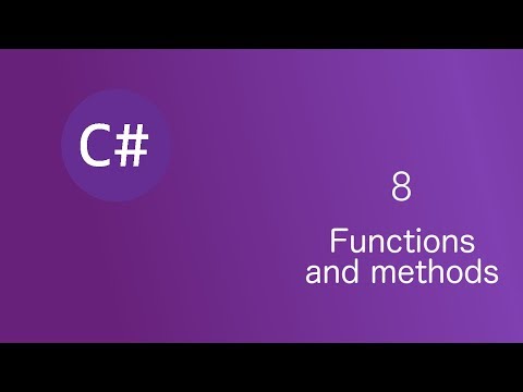 |C# course |[ Lesson #8 ] Functions and methods