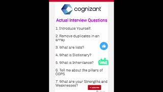 🚀 Crack Cognizant in 2025! Real Interview Questions Inside! #jobupdates4u #english #itjobs #speaking
