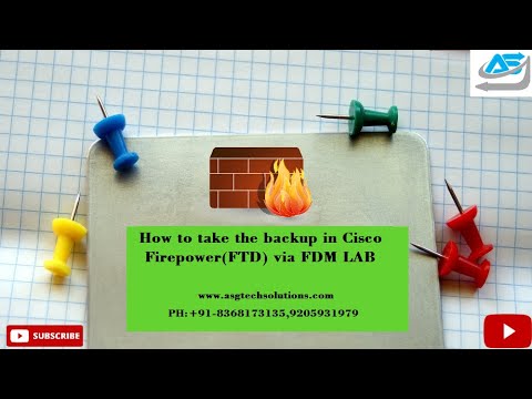 ASG || 2. Backup & restore Cisco Firepower FTD via FDM