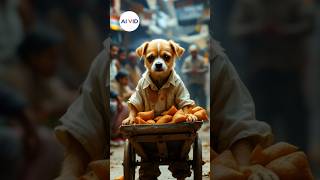 Poor dog trying to sell samosa - Artificial Intelligence - AI - AI VIDEO - AI VID
