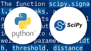 Peak-finding algorithm for Python/SciPy