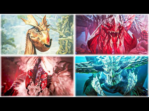 Monster Hunter Wilds - All Bosses & All Endings (All Monster Hunts)