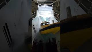 Small Boat Fails and Damages Huge Ship