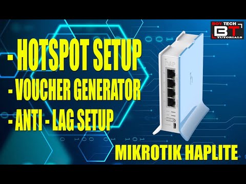 Mikrotik Hotspot Setup with FREE PORTAL & Anti-Lag Script