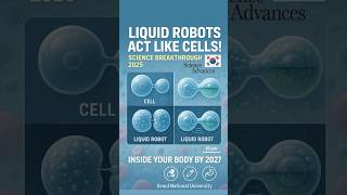 Liquid Robots That Act Like Living Cells! Korea 2025 🧬 #curiosityai #techbreakthrough #innovation